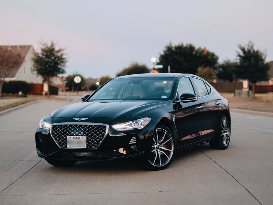 Black sedan